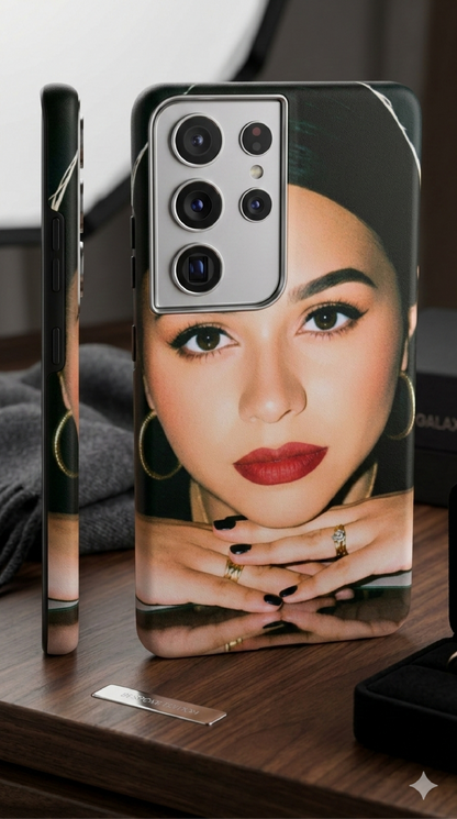 Elegant Muse Portrait Phone Case | Luxury Aesthetic Cover for Samsung Galaxy
